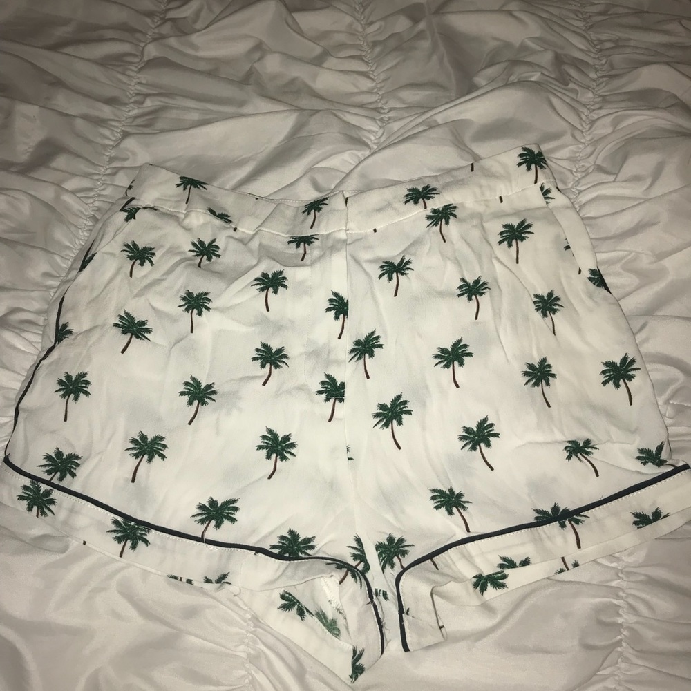 Forever 21 palm tree high waisted shorts size L